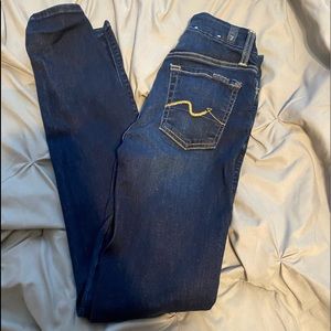 7 skinny jeans for sale size 25